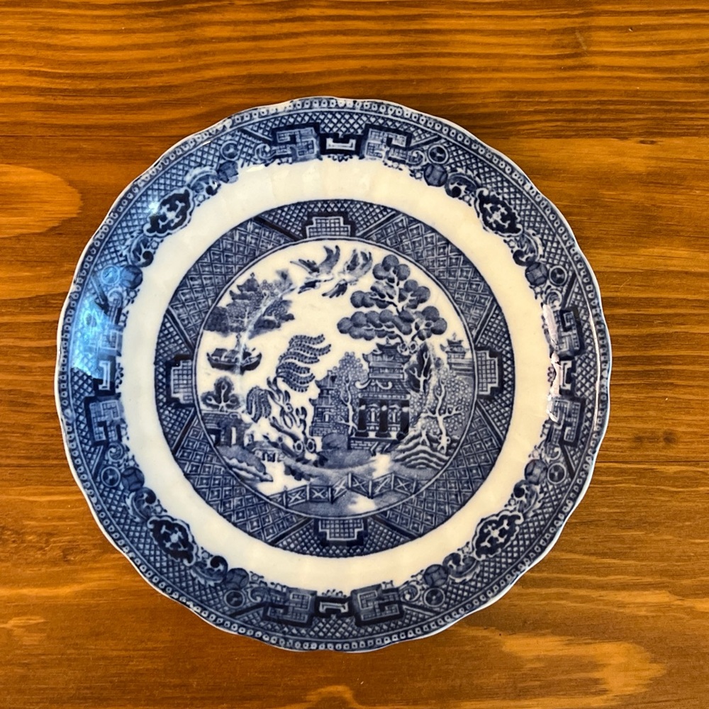 Allerton Willow China Saucer -Made In England